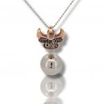 Silver platinum plated necklace 